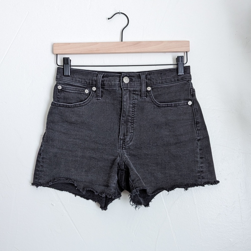 Madewell Black High Rise Denim Shorts- 24